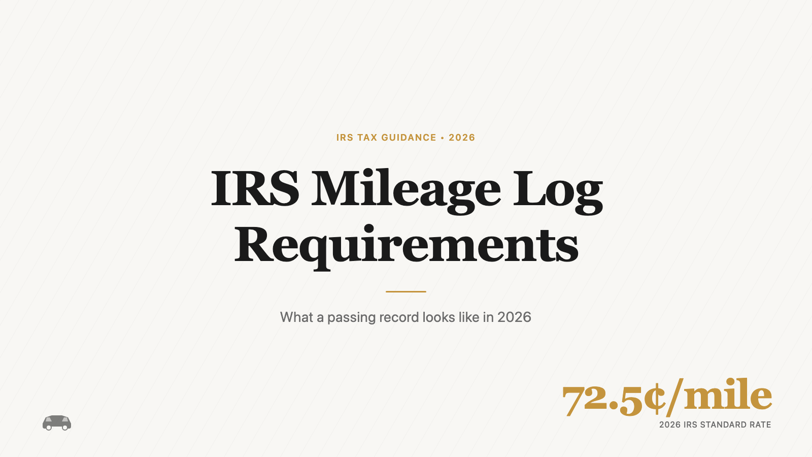 How Self-Employed Drivers Can Protect a $7,000+ Mileage Deduction at Audit thumbnail image